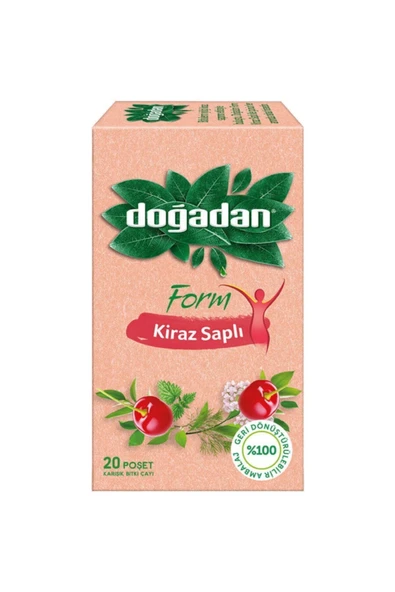 Doğadan Form Kiraz Saplı Bitki Çayı 20'li 2 Adet