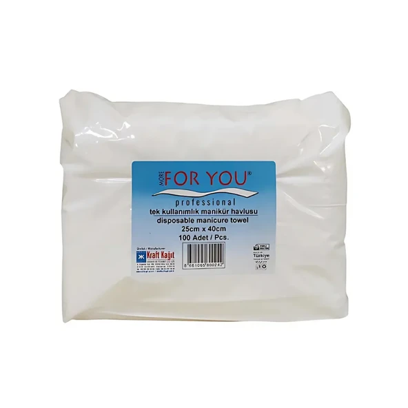 More For You Tek Kullanımlık Manikür Havlusu 100 lü