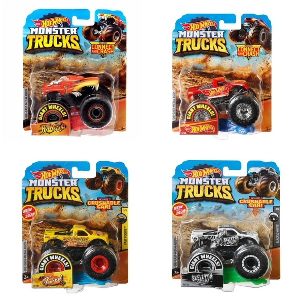 FYJ44 Hot Wheels, Monster Trucks 1:64 Arabalar - 1 adet fiyatıdır
