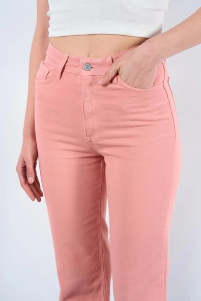 Strong Düz Pantolon - Pudra - Resim 4