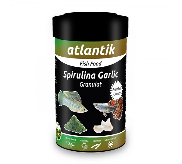 Atlantik Spirulina Garlic Granulat 100 Ml