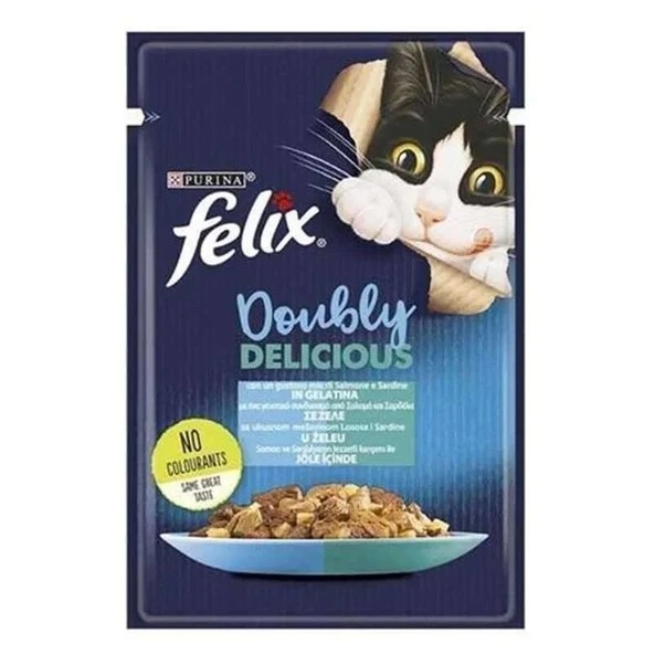 Felıx Jöle Içınde Somon Ve Sardalya 85 Gr