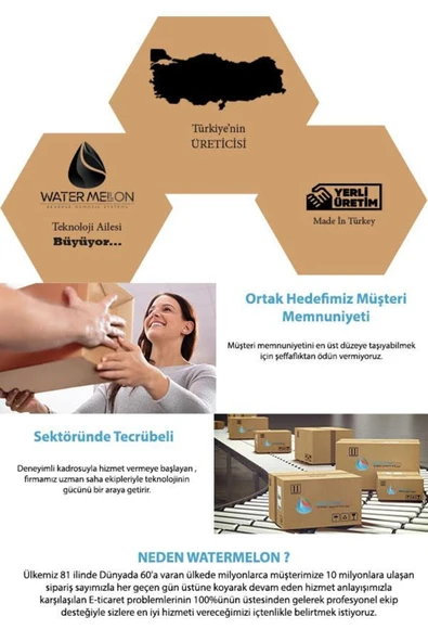 WaterMelon  Kapalı Kasa Su Arıtma Cihazı Yeni Seri Inline 3 Aşamalı 10 Takım Filtre Seti - Resim 5