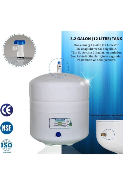 WaterMelon  Dominar 10 Aşama Pompalı Metal Tank'lı Su Arıtma Cihazı - Resim 6