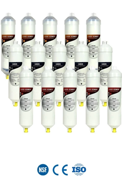 WaterMelon  Kapalı Kasa Su Arıtma Cihazı Yeni Seri Inline 3 Aşamalı 5 Takım Filtre Seti ürün görseli