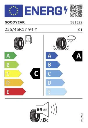 Goodyear 235/45R17 94Y Eagle F1 Asymmetric 6 FP Oto Yaz Lastiği (Üretim: 2024) - Resim 2