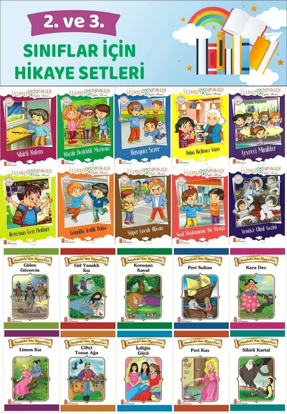 2.ve 3.Sınıflar İçin 20 li Hikaye Seti (64 Sayfa) ürün görseli 1