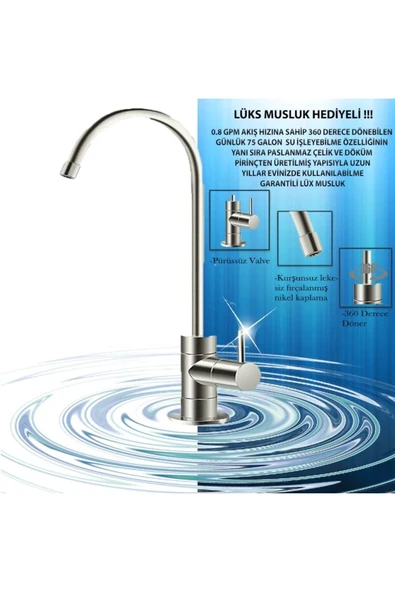 WaterMelon  Dominar 10 Aşama Pompalı Metal Tank'lı Su Arıtma Cihazı - Resim 7