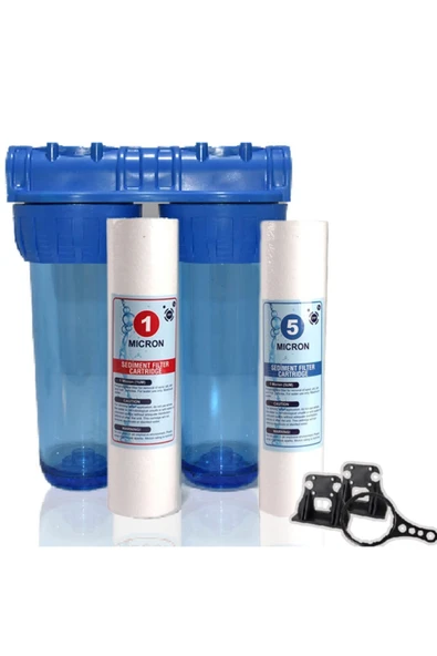 WaterMelon  Daire Bina Sayaç Girişi 2 Aşama Su Arıtma Cihazı ( Toz Tortu , Çamur Önleyici Yumuşatma Sistemi ) ürün görseli