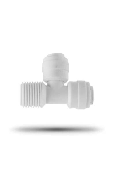 WaterMelon  Su Arıtma Cihazlarına Uyumlu Yandan Dişli Quıck T Dirsek ürün görseli