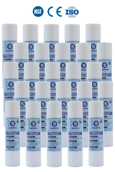 WaterMelon  Açık Kasa Su Arıtma Cihazı 10 Inc 5 Mikron Sediment Spun Filtre (25 ADET) ürün görseli