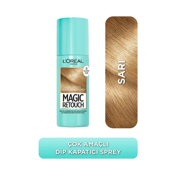 Magic Retouch Beyaz Saçlar İçin Kapatıcı Sarı Saç Spreyi 75 ML - 9