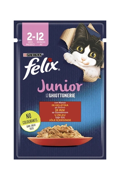Felıx Junıor Sıgır Etlı Jöle Içınde 85 Gr ürün görseli