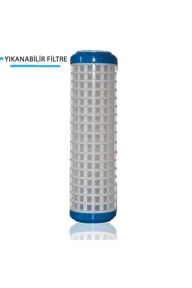 WaterMelon  Daire Bina Sayaç Girişi 10" Inc 1 Aşama ( Yıkanabilir ) Yedek Filtre Seti