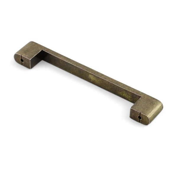 Uhud Kulp 128 mm Antik Sarı Metal Mutfak Mobilya Çekmece Mutfak Dolap Dolabı Kulpları Kapak Kulbu - 4