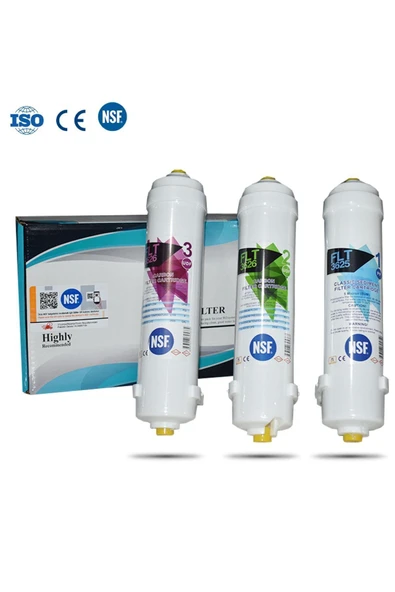 WaterMelon  Kapalı Kasa Su Arıtma Cihazı Yeni Nsf'li Özel Seri 4 Aşamalı Inline Filtre Seti - Resim 7