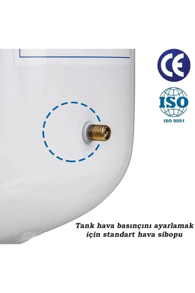 WaterMelon  Su Arıtma Cihazı Nsf Onaylı Metal Genleşme Tankı (20 Litre) - Resim 4