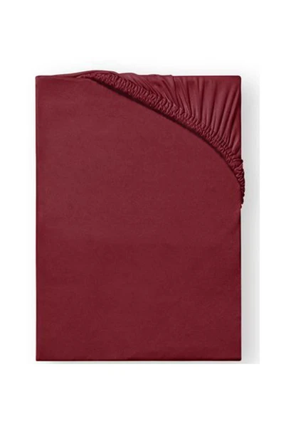 Bordo Lastikli Çift Kişilik Çarşaf