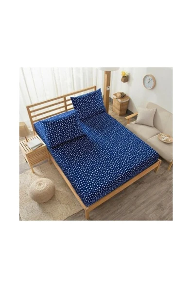 Lastikli Çarşaf Ve Yastık Kılıfı Yıldız Desenli ürün görseli 1