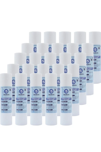 WaterMelon  Açık Kasa Su Arıtma Cihazı 3 Aşama Çift Karbon Toptan Filtre Seti ( 25 Takım ) - Resim 2