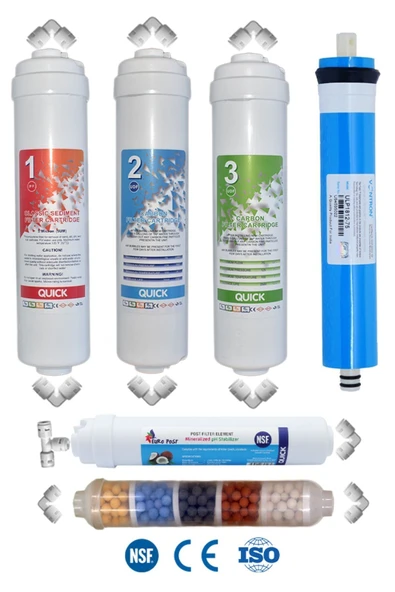 WaterMelon  Kapalı Kasa Su Arıtma Cihazı Filtresi 10 Aşamalı Filtre Seti (NSF ONAYLI VONTRON MEMBRANLI) ürün görseli