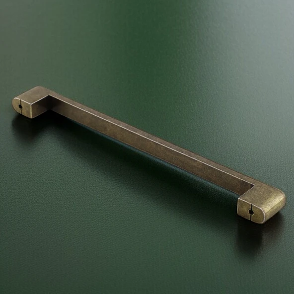 Uhud Kulp 192 mm Antik Sarı Metal Mutfak Mobilya Çekmece Mutfak Dolap Dolabı Kulpları Kapak Kulbu - 7