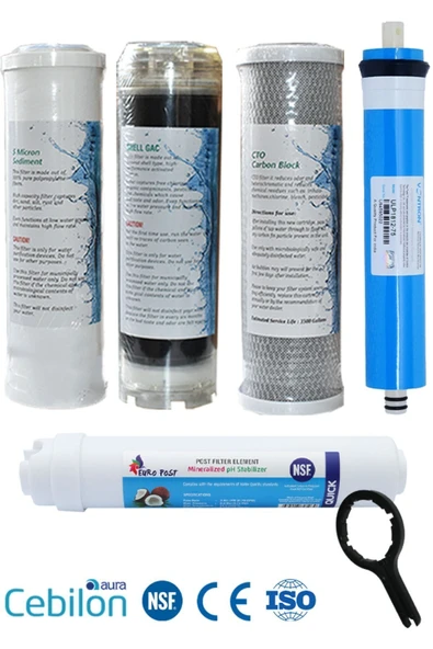 WaterMelon  Ihlas Su Arıtma Cihazı 5 Aşamalı Vontron Membranlı Filtre Bakım Setii ürün görseli