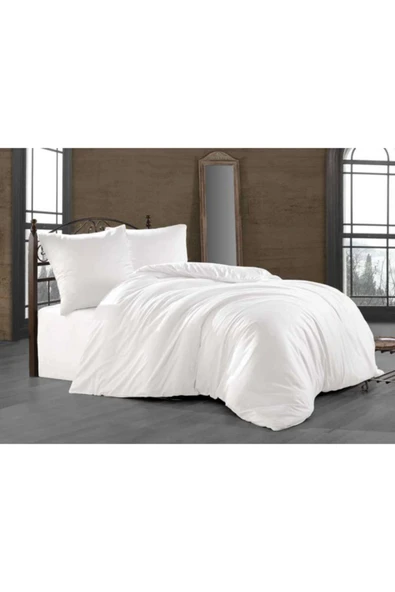 Ranforce Pamuklu Çarşafı Lastikli Çift Kişilik Nevresim Takımı ürün görseli