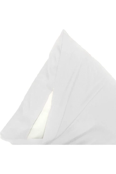 %100 Pamuklu Ranforce Yastık Kılıfı -beyaz - 2'li Set 50x70