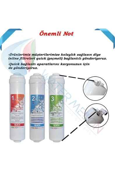 WaterMelon  Kapalı Kasa Su Arıtma Cihazı 5 Aşama Inline Vontron Membranlı Filtre Seti - Resim 7