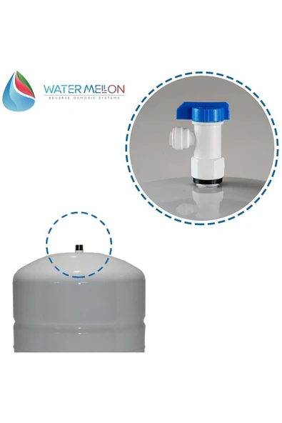 WaterMelon  Su Arıtma Cihazı Metal Genleşme Su Tankı Su Arıtma Deposu 12 Lt Vana Hediyeli - Resim 5