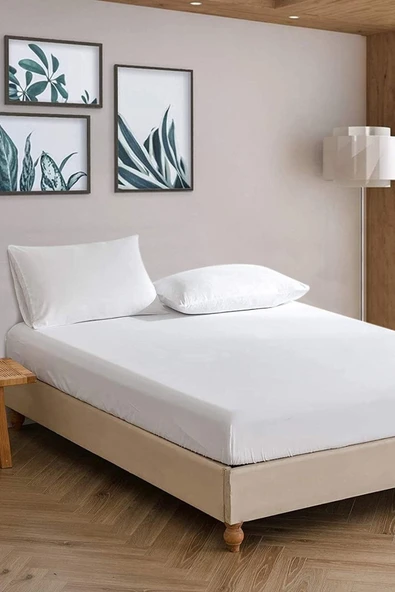 Otel Serisi Geniş Ölçülü Otel Çarşafı Çift Kişilik Lastikli Çarşaf Seti - 2