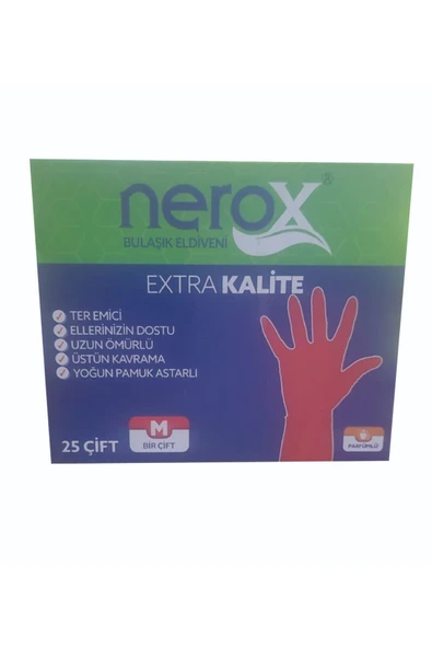 Nerox Bulaşık Eldiveni - M - Medium 5 çift - 2