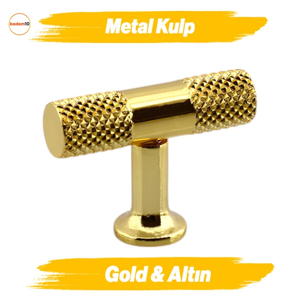 Özgür Altın Gold Metal Kulp Düğme Çekmece Mutfak Mobilya Dolabı Dolap Kapak Kulpu Kulbu Kulpları