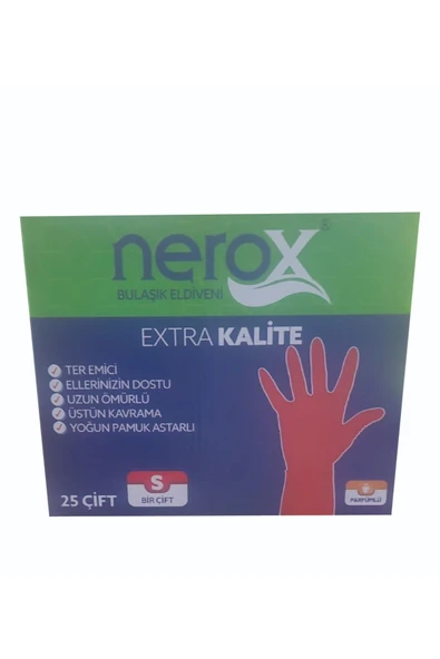 Nerox Bulaşık Eldiveni - S - Small 5 çift - 2