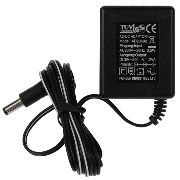 Bebek Telsizi  Adaptörü, AC/DC Adaptör 6V 3,5W - 2