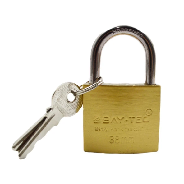 Bay-Tec Asma Kilit Sarı No.38mm MK2334 4671 - 2