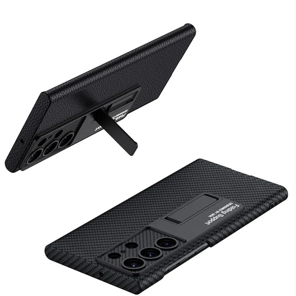 Galaxy S24 Ultra Kılıf Redclick Premium Kpt Standlı Kapak - Resim 7