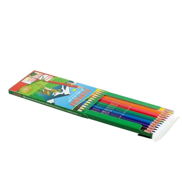 Alpino Uzun Kuru Boya 12 Renk AL-10654 - 2