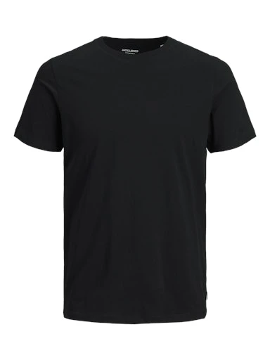 JACK JONES Erkek SİYAH Pamuklu Tişört 12156101