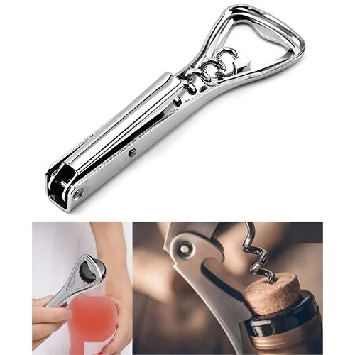 Tirbuşon ve Şişe Açacağı Paslanmaz Çelik ürün görseli