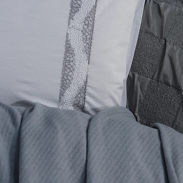 Schafer Home Moneta Çeyiz Seti 11 Parça-Gri - 4