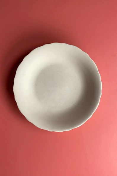 Yemek Tabağı - Seramik Bisküvi (Ham Ürün) ürün görseli