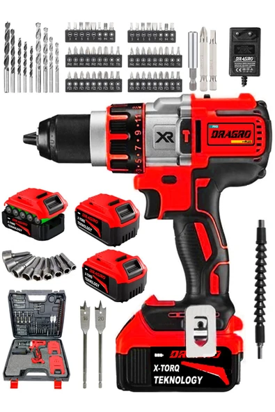 Dragro XXR-18V-AKÜLÜ-VİDALAMA-Kırmızı