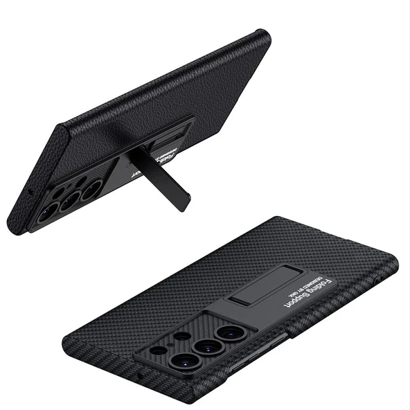 Galaxy S24 Ultra Kılıf Redclick Premium Kpt Standlı Kapak - Resim 8