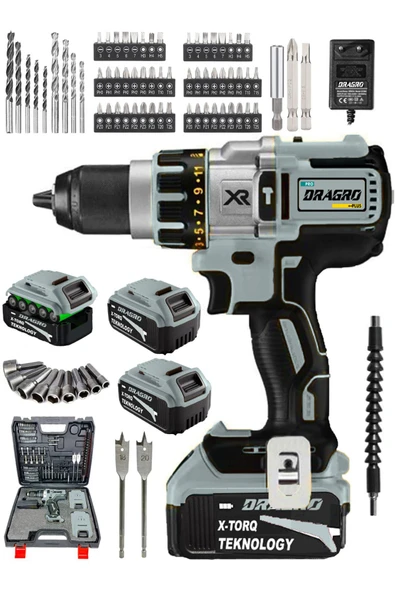 Dragro XXR-18V-AKÜLÜ-VİDALAMA-Greyy