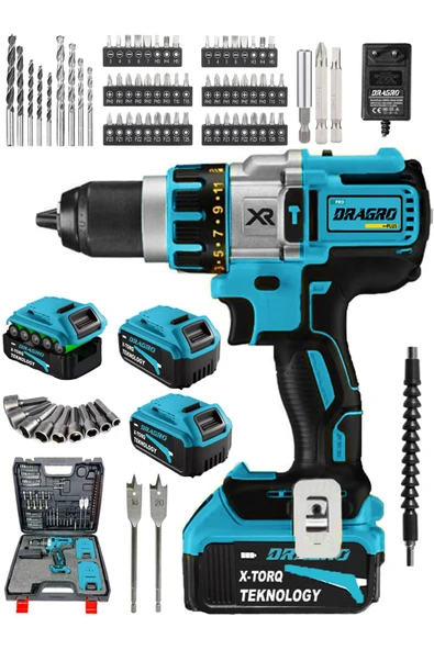 Dragro XXR-18V-AKÜLÜ-VİDALAMA-MAVİ