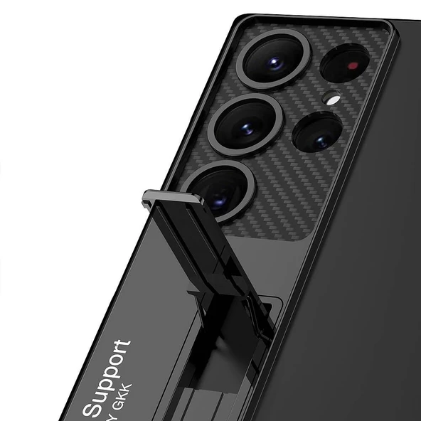 Galaxy S24 Ultra Kılıf Kamera Korumalı Şeffaf Tasarımlı Redclick Lego Standlı Kapak - 2