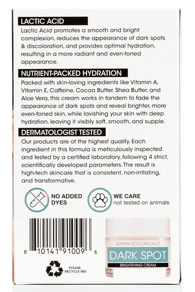 Advanced Clinicals Koyu Leke Karşıtı Aydınlatıcı Yüz Kremi 59ML - 3