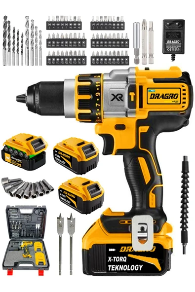 Dragro XXR-18V-AKÜLÜ-VİDALAMA-SARI